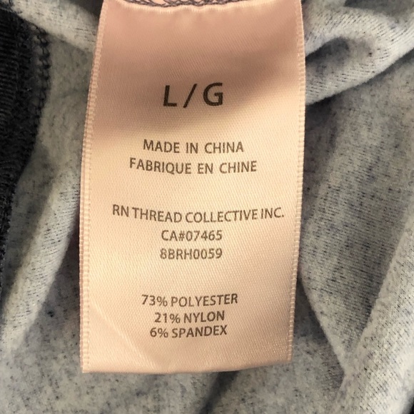 Badgley Mischka Blue drawstring, hooded sweatshirt - Picture 6 of 9